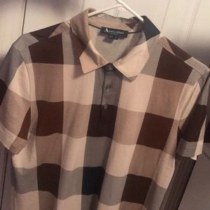 Aquascutum London Cody  Club Check Polo in beige